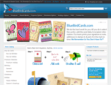 Tablet Screenshot of bluebirdcards.com